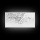 Toledo City Map, Ohio Art, Map Print, Modern Wall Art, Wall Art, Canvas Art, Bedroom Teen Girl Art, Gift For Realtor, Family Home Décor