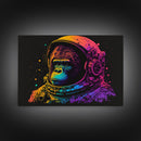 Space Ape, To The Moon Art, Framed Canvas Print, NFT Style Wall Art