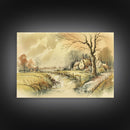 Life On The Farm, Framed Canvas Print, Wall Art