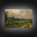 Vintage Landscape Art Print | Vintage Painting | Wall Art | Large Print | Landscape Painting | Fall Art Print | Framed Canvas Or Metal Art