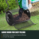 24 Inches Peat Moss Spreader with Upgrade Side Latches and U-shape Handle-Green by LJGDeals