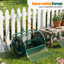 Compost Spreader 24 Inch Peat Moss Spreader Roller with Height-adjustable T-shape Handle by LJGDeals