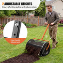 Compost Spreader 24 Inch Peat Moss Spreader Roller with Height-adjustable T-shape Handle by LJGDeals