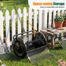 Compost Spreader 24 Inch Peat Moss Spreader Roller with Height-adjustable T-shape Handle by LJGDeals
