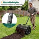 Compost Spreader 24 Inch Peat Moss Spreader Roller with Height-adjustable T-shape Handle by LJGDeals