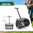 Compost Spreader 24 Inch Peat Moss Spreader Roller with Height-adjustable T-shape Handle by DirectDeals