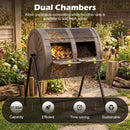 Compost Tumbler 37.5 Gallon Large Outdoor Compost Bin by LJGDeals