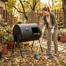 Compost Tumbler 37.5 Gallon Large Outdoor Compost Bin by LJGDeals