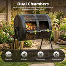 Compost Tumbler 37.5 Gallon Large Outdoor Compost Bin by LJGDeals