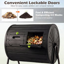 Compost Tumbler 37.5 Gallon Large Outdoor Compost Bin by LJGDeals