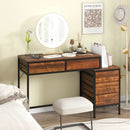 Computer Desk with 5 Drawers Home Office Desk with Side File Cabinet by LJGDeals