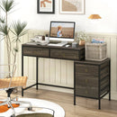 Computer Desk with 5 Drawers Home Office Desk with Side File Cabinet by LJGDeals