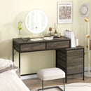 Computer Desk with 5 Drawers Home Office Desk with Side File Cabinet by LJGDeals