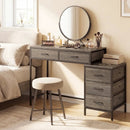 Computer Desk with 5 Drawers and Printer Stand for Bedroom and Small Spaces by LJGDeals