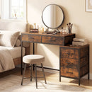 Computer Desk with 5 Drawers and Printer Stand for Bedroom and Small Spaces by DirectDeals