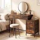 Computer Desk with 5 Drawers and Printer Stand for Bedroom and Small Spaces by LJGDeals