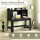 Modern Computer Desk with Hutch and Storage Shelves by LJGDeals