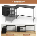 L-shaped Computer Desk with Power Outlet for Working Studying Gaming by LJGDeals
