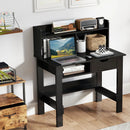 Computer Desk with Power Outlets USB Ports and Type-C-Black by LJGDeals