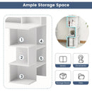 Modern Computer Desk with Storage Bookshelf and Hutch for Home Office by DirectDeals