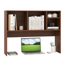 Computer Desktop Bookcase with 4 Cubbies and Open Back Compartment by LJGDeals