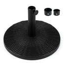 Concrete Patio Umbrella Base with Rattan Pattern for Lawn by LJGDeals