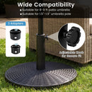 Concrete Patio Umbrella Base with Rattan Pattern for Lawn by LJGDeals