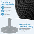 Concrete Patio Umbrella Base with Rattan Pattern for Lawn by LJGDeals