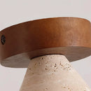 Cone Kayla Travertine Ceiling Light