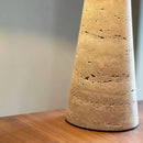 Cone Lulu Travertine Table Lamp