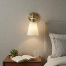 Conical Tapered Alabaster Wall Sconce