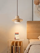 Conical Travertine Ring Pendant Lamp