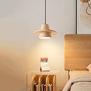 Conical Travertine Ring Pendant Lamp