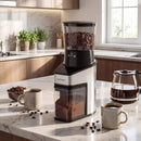 Conical Burr Coffee Grinder with 60 Precise Grinding Settings and Digital Display by DirectDeals