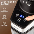 Conical Burr Coffee Grinder with 60 Precise Grinding Settings and Digital Display by LJGDeals