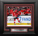 Connor Bedard First NHL Goal Chicago Blackhawks 8" x 10" Framed Hockey Photo by Dynasty Sports & Framing