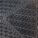 48 Inch Carved Pattern Wood Console Table