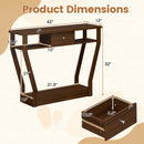 Console Table with Storage Drawer and Shelf, 47-Inch by LJGDeals