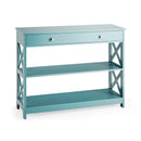Console Table 3-Tier with Drawer and Storage Shelves by LJGDeals