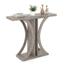 Console Table 39.5 Inch Rectangular Entryway Table with Geometric Frame by LJGDeals