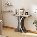 Console Table 39.5 Inch Rectangular Entryway Table with Geometric Frame by LJGDeals