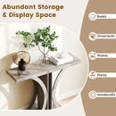Console Table 39.5 Inch Rectangular Entryway Table with Geometric Frame by LJGDeals