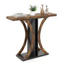 Console Table 39.5 Inch Rectangular Entryway Table with Geometric Frame by LJGDeals