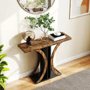 Console Table 39.5 Inch Rectangular Entryway Table with Geometric Frame by LJGDeals