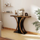 Console Table 39.5 Inch Rectangular Entryway Table with Geometric Frame by LJGDeals