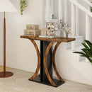 Console Table 39.5 Inch Rectangular Entryway Table with Geometric Frame by LJGDeals
