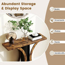 Console Table 39.5 Inch Rectangular Entryway Table with Geometric Frame by LJGDeals