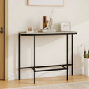 Console Table 44-Inch Entryway Table with Faux Marble Tabletop and Heavy-Duty Metal Frame by LJGDeals