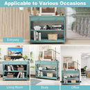 Console Table 3-Tier with Drawer and Storage Shelves by LJGDeals