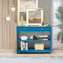Console Table 3-Tier with Drawer and Storage Shelves by LJGDeals